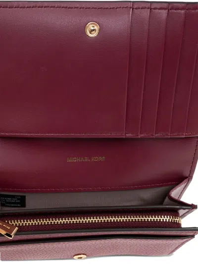 Michael Michael Kors Leather Wallet In Brown