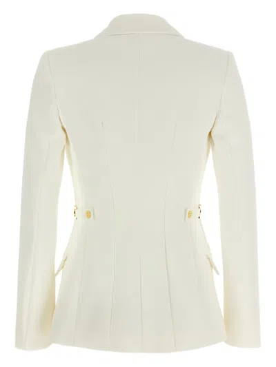 Elisabetta Franchi Single-breasted Blazer In Neutral