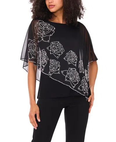 Msk Women's Jersey Top In Black