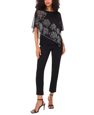 Msk Women's Jersey Top In Black