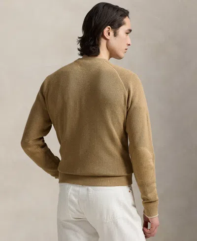 Polo Ralph Lauren Texture Cotton Sweater In Brown