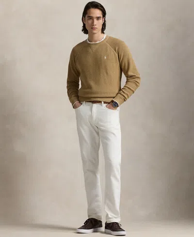 Polo Ralph Lauren Texture Cotton Sweater In Brown