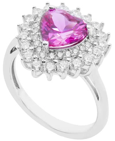 Macy's Women's Heart Ring In Sterling Silver