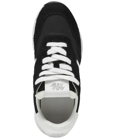 Steve Madden Women's Burst Lace-up Retro Jogger Sneakers In Black