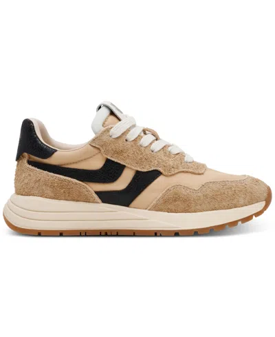 Steve Madden Women's Burst Lace-up Retro Jogger Sneakers In Brown