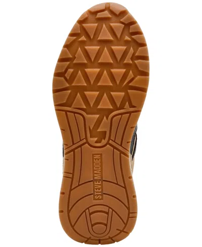 Steve Madden Women's Burst Lace-up Retro Jogger Sneakers In Brown