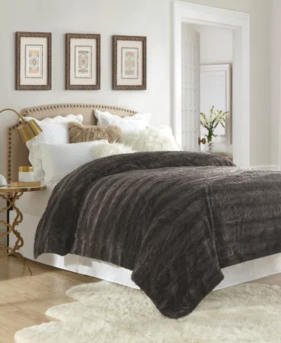 Swift Home Micro Mink Faux Fur Blanket, Twin