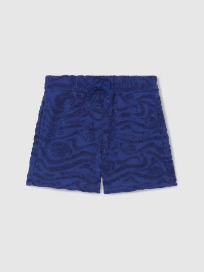 Reiss Bright Blue 9-13 Yrs Smileyworld | Wave Texture Shorts In Blue