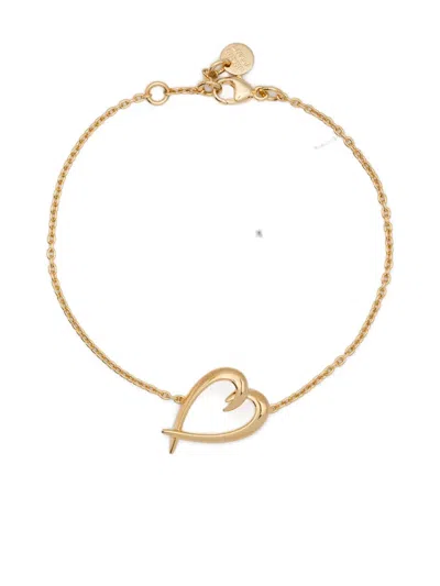 Shaun Leane Hooked Heart Bracelet In Gold