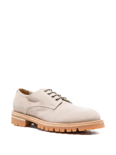 Eleventy Lace-up Suede Derby Shoes