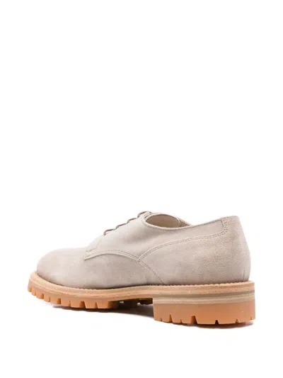 Eleventy Lace-up Suede Derby Shoes