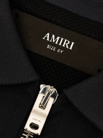 Amiri Tiger-embroidered Zip-up Jacket In Black