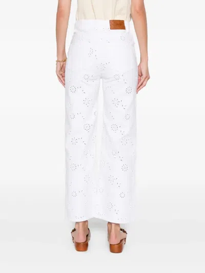 Chloé Jeans In Denim Bianco Donna In White
