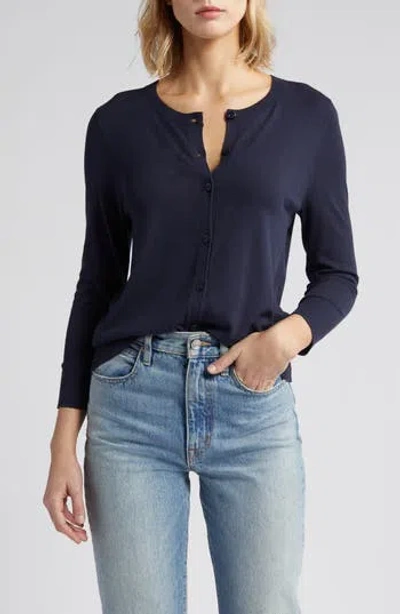 Caslon Three-quarter Sleeve Cardigan