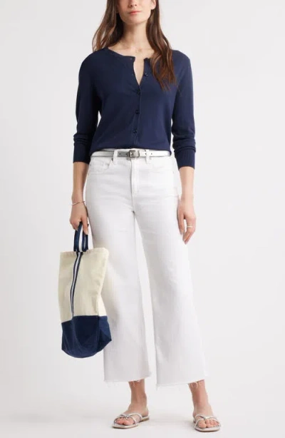 Caslon Three-quarter Sleeve Cardigan
