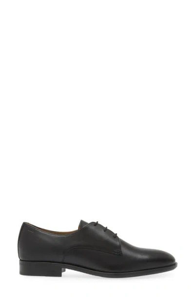 Hugo Boss Boss Colby Leather Cap Toe Derby In Black