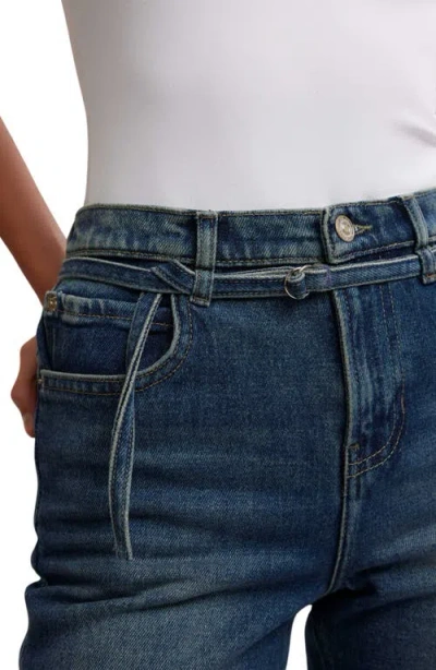 Free People Sabine Belted Slim Bootcut Jeans