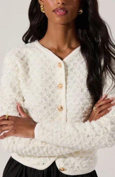 Astr The Label Texture Stitch Cardigan