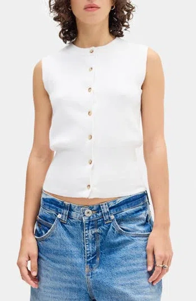 Bdg Urban Outfitters Front Button Knit Sweater Vest
