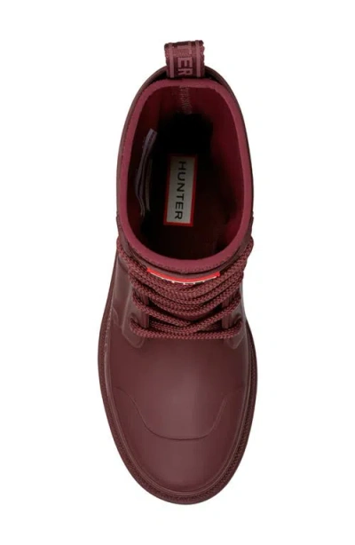Hunter Diana Waterproof Rainboot In Burgundy
