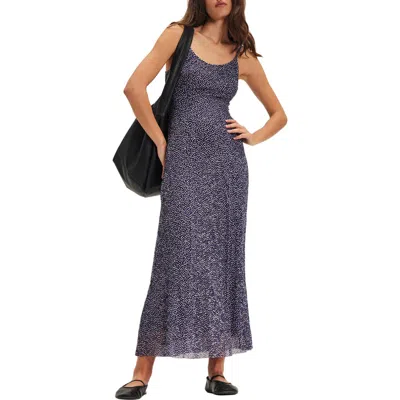 Free People Zoey Printed Low Back Maxi Slipdress