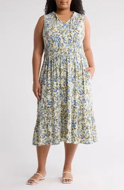Melrose And Market Sleeveless Ruffle Neck Dress