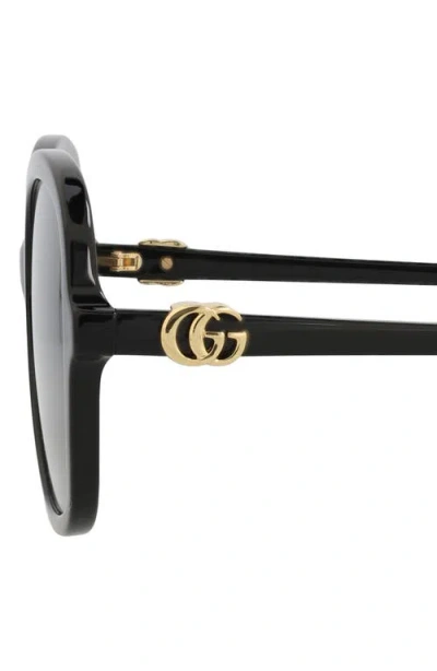 Gucci 56mm Butterfly Sunglasses