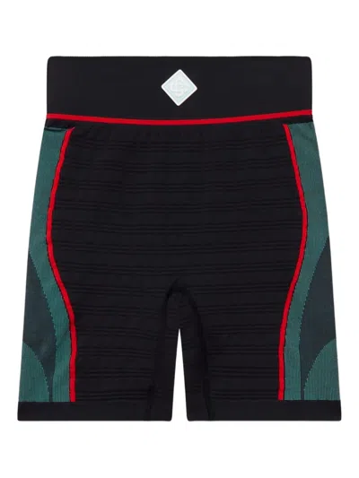 Casablanca Seamless Ribbed Stretch Shorts