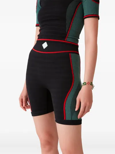 Casablanca Seamless Ribbed Stretch Shorts