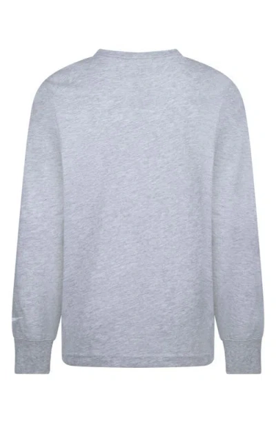 3 Brand Kids' Monogram Wordmark Long Sleeve T-shirt In Blue