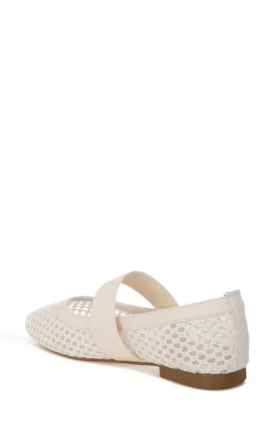 London Rag Nayela Mesh Mary Jane Flat In White