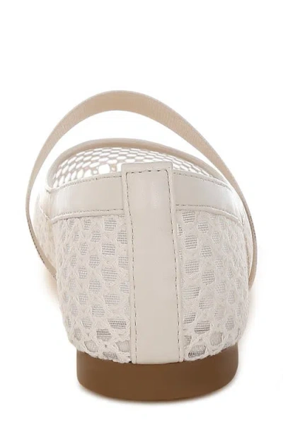 London Rag Nayela Mesh Mary Jane Flat In White