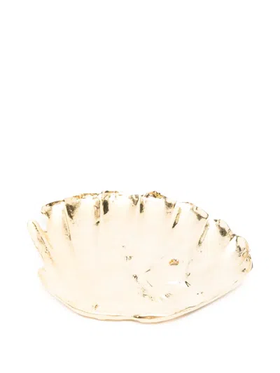 Alighieri Shell-shaped Dish In Gold