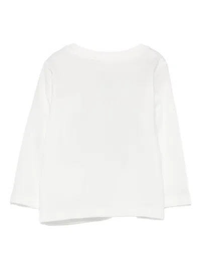 Stella Mccartney Bird-print Long-sleeve Top In White