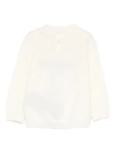 Balmain Logo-embroidered Sweater In Neutral