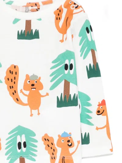 Stella Mccartney Squirrel-tree Print Top In Green