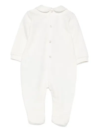 Elisabetta Franchi La Mia Bambina Logo-patch Pajamas In White