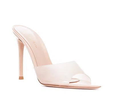 Gianvito Rossi Elle 105mm Transparent-strap Mules