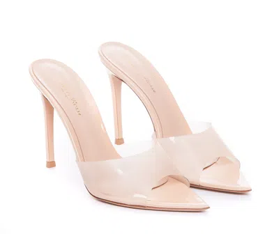 Gianvito Rossi Elle 105mm Transparent-strap Mules