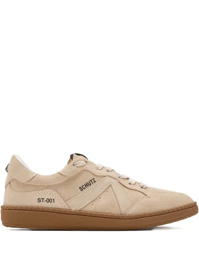 Schutz St-001 Triangle Sneakers In Neutral