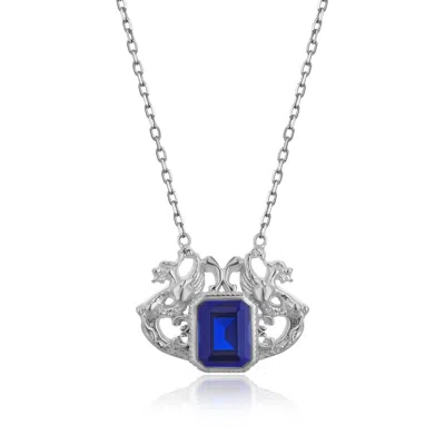 Tiron Women's Lancelot Blue Silva Silver Neclace
