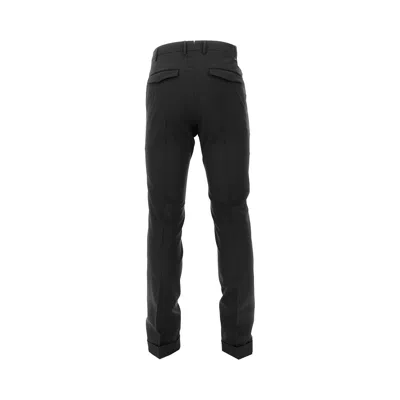 Pt Torino Stretch Wool Master Fit Pants In Black