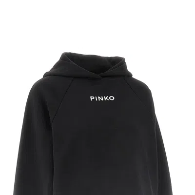 Pinko Cotton Cropped Sweatshirt With Logo