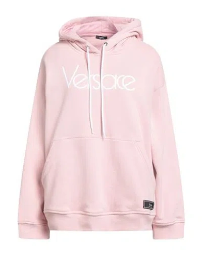 Versace Hoodie With 1978 Re-edition Logo In Pink