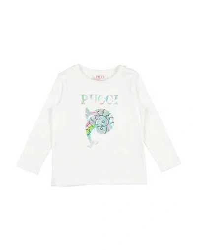 Pucci Toddler Girl T-shirt White Size 3 Cotton In White