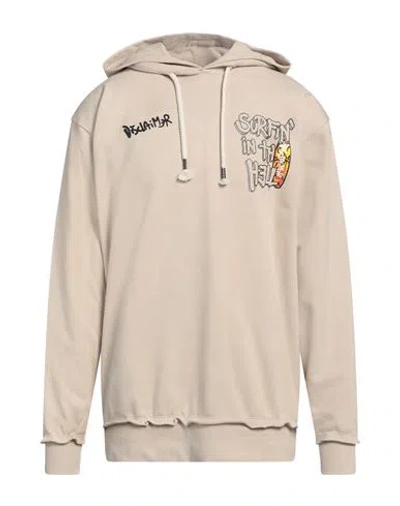 Disclaimer Man Sweatshirt Beige Size M Cotton In Neutral