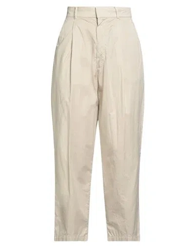Haikure Woman Pants Sand Size 28 Cotton, Elastane In Neutral