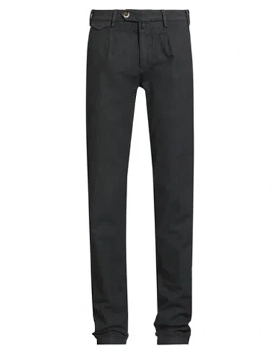 Verdera Man Pants Charcoal Size 30 Cotton, Elastic Fibres