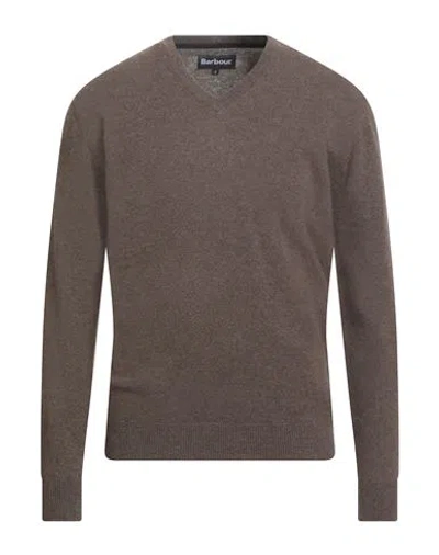 Barbour Man Sweater Khaki Size S Wool In Brown