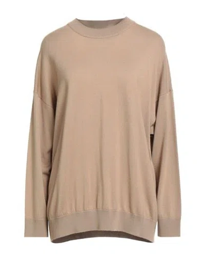 Massimo Alba Woman Sweater Light Brown Size M Wool In Brown
